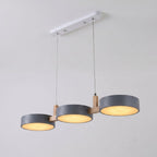 Nowoczesna drewniana lampa wisząca LED 3-punktowa