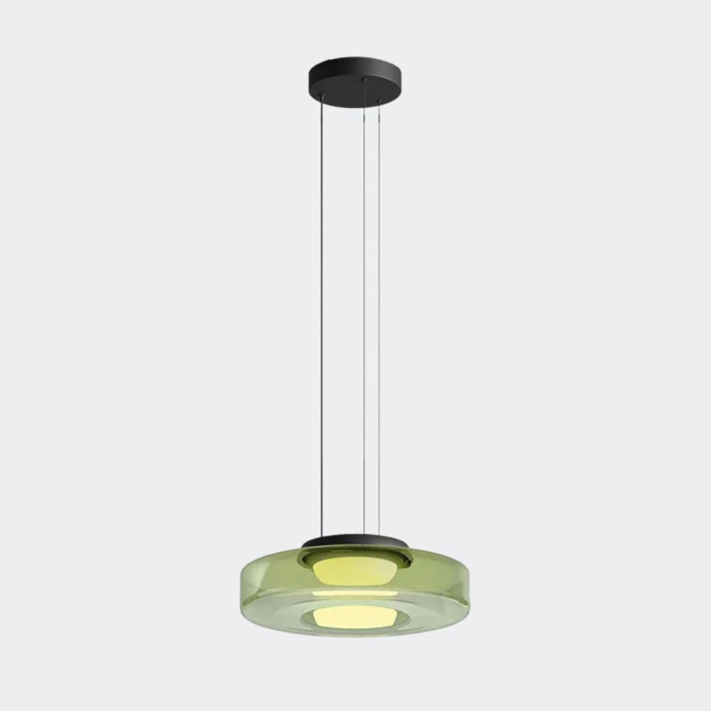 Nowoczesna warstwowa lampa wisząca szklana
