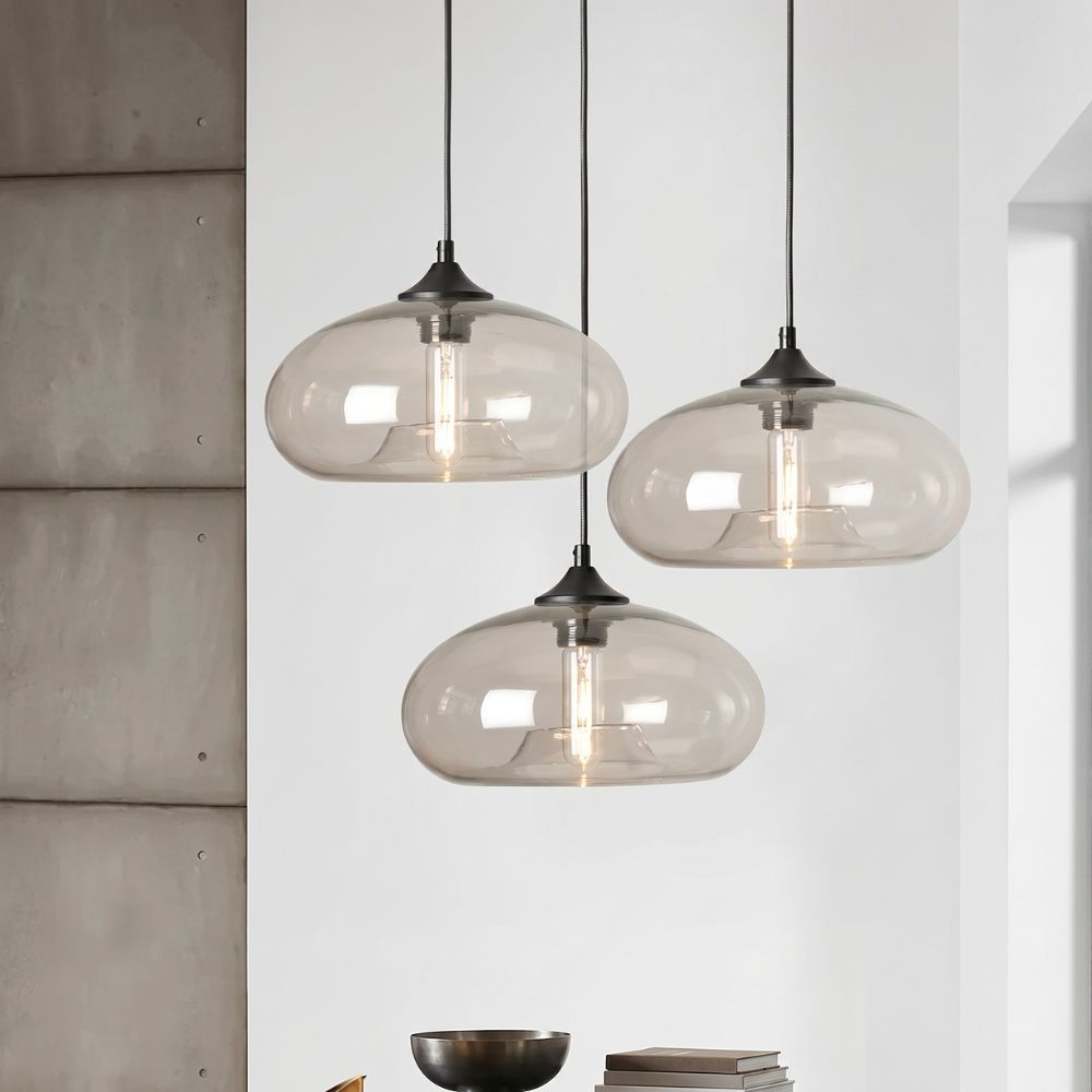Nordycka kolorowa lampa wisząca ze szkła
