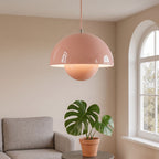 Nowoczesna kolorowa lampa wisząca z kopułą