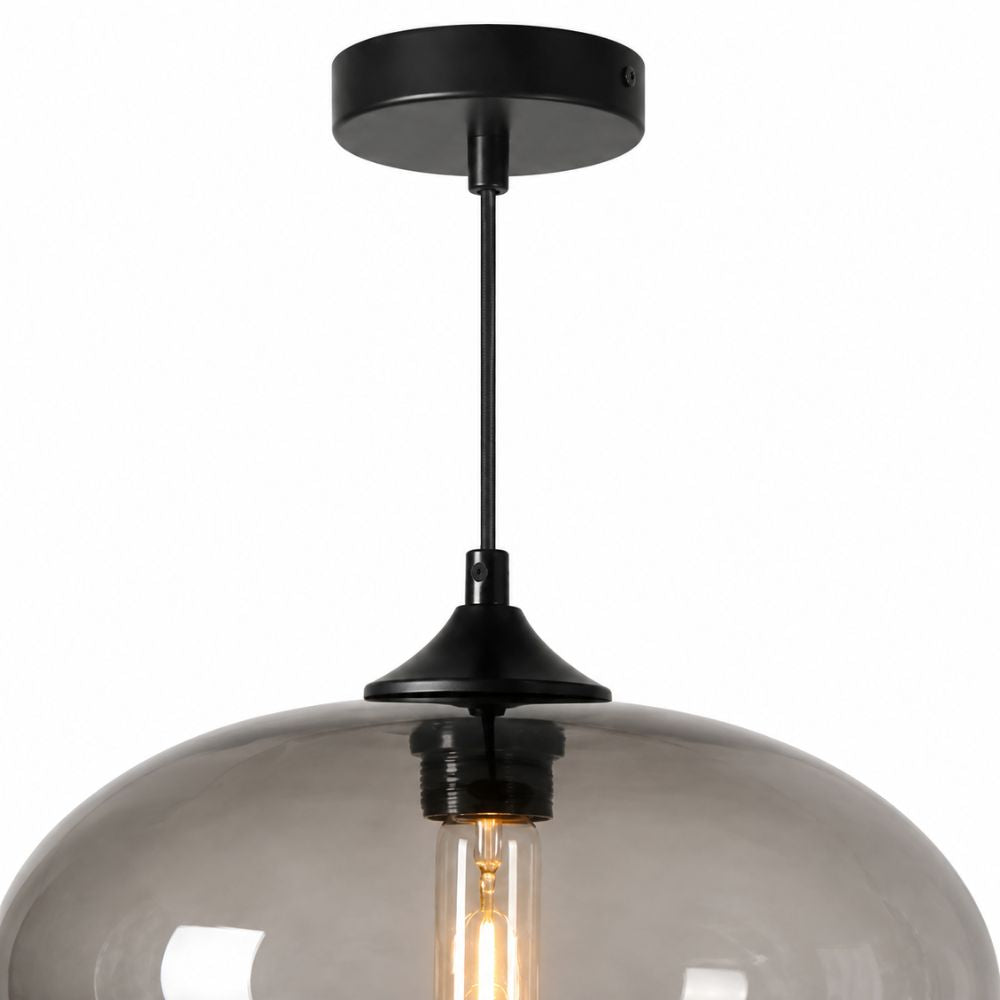 Nordycka kolorowa lampa wisząca ze szkła