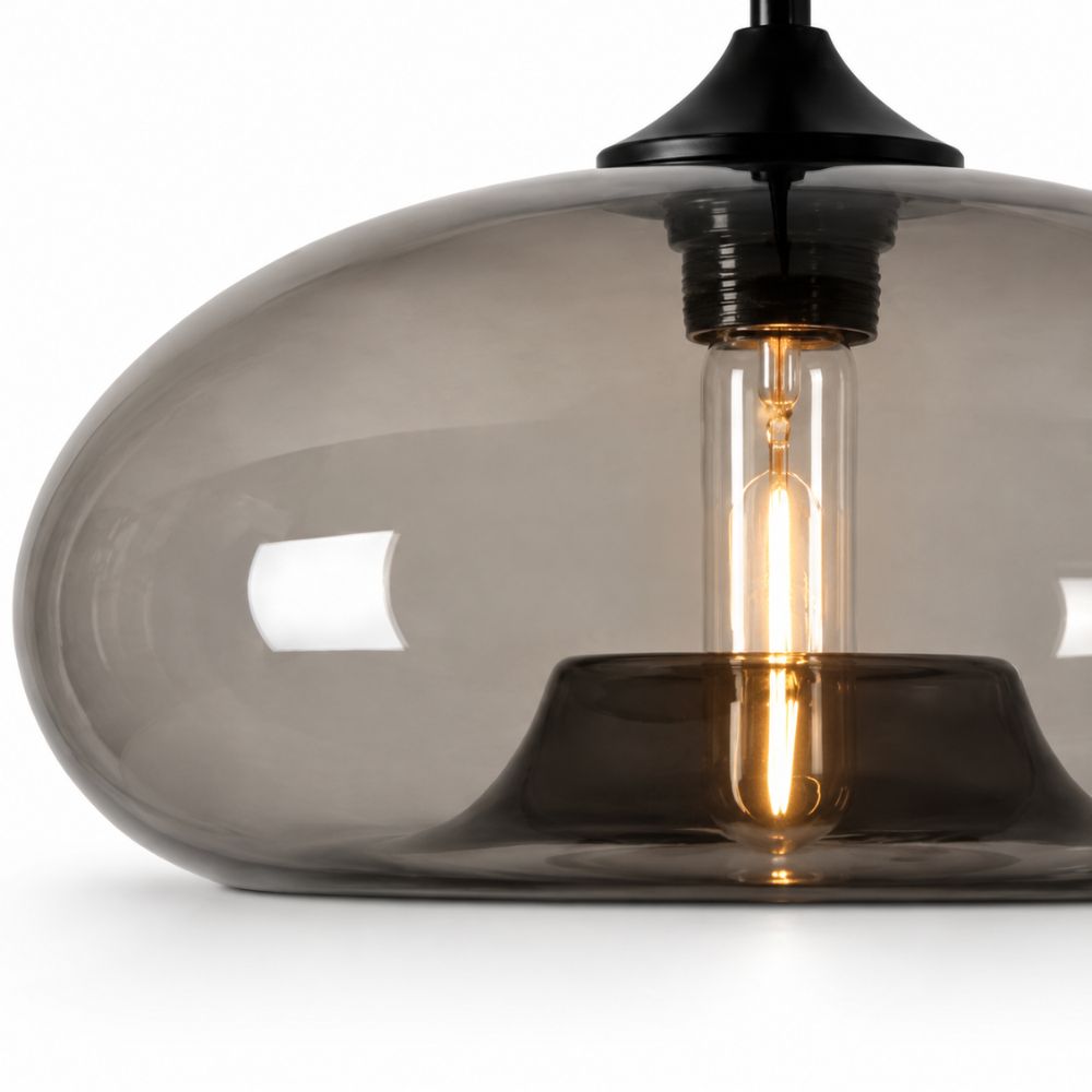 Nordycka kolorowa lampa wisząca ze szkła