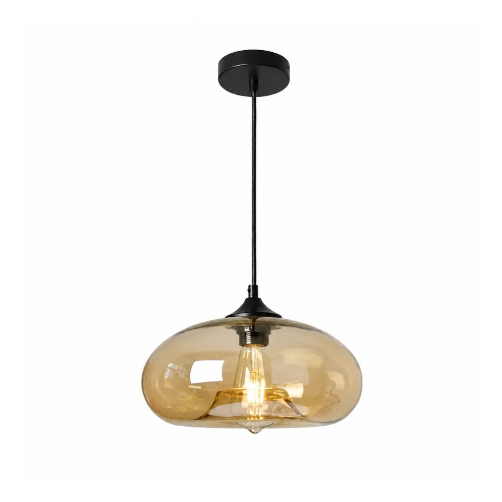 Nordycka kolorowa lampa wisząca ze szkła