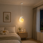 Fantazyjna przytulna lampa wisząca z podświetleniem