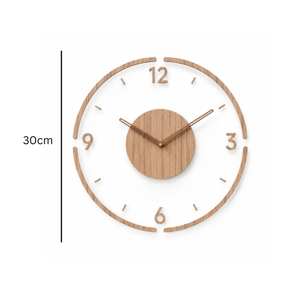 Nowoczesny minimalistyczny cichy zegar ścienny