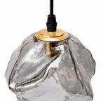 Lampa wisząca LED z teksturą kostki lodu