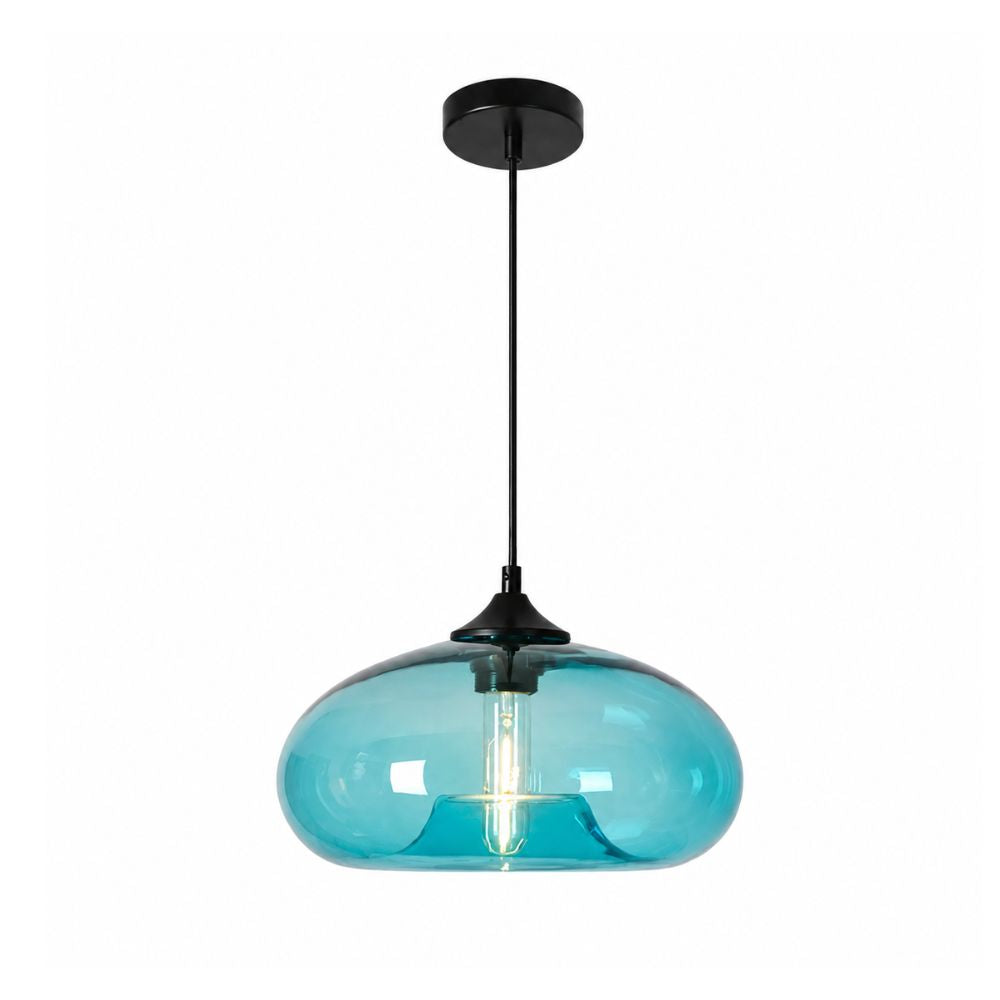 Nordycka kolorowa lampa wisząca ze szkła