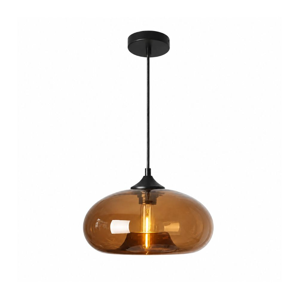 Nordycka kolorowa lampa wisząca ze szkła