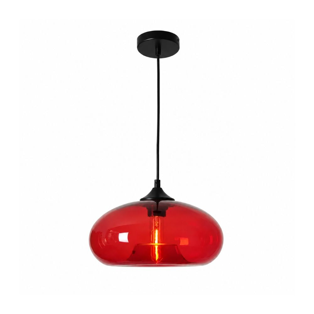 Nordycka kolorowa lampa wisząca ze szkła
