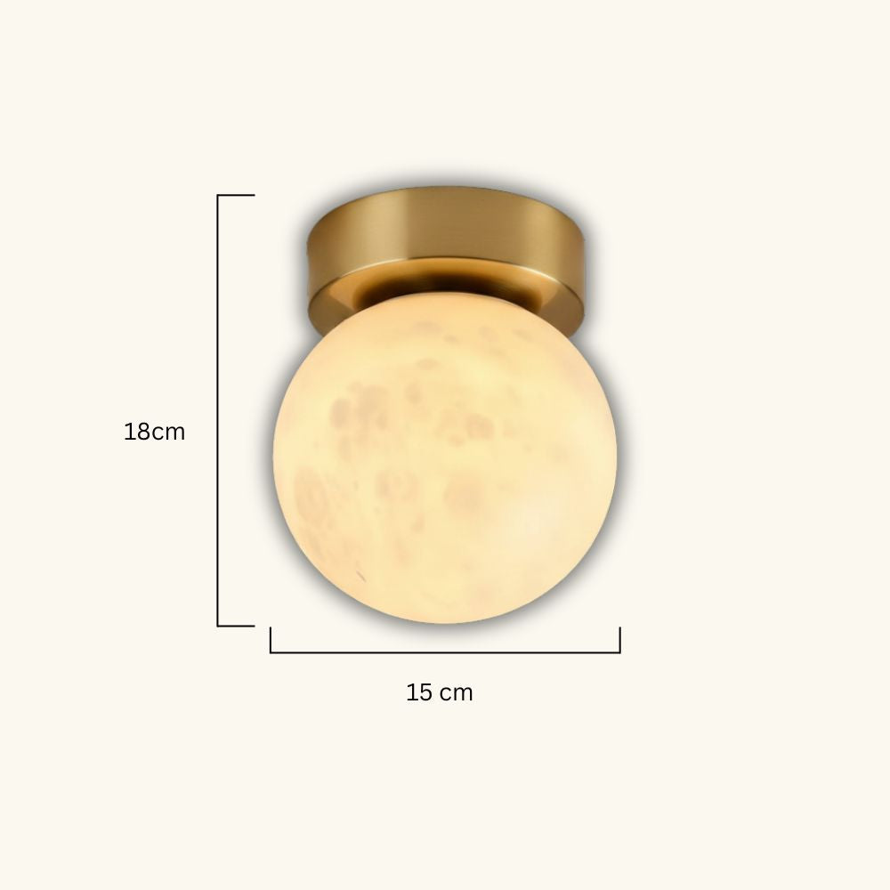 Księżycowa lampa sufitowa z alabastru