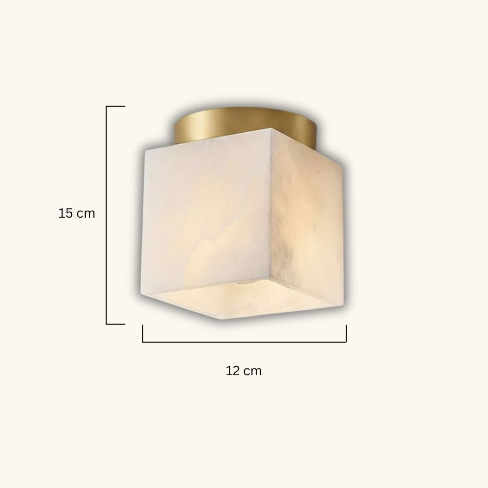 Księżycowa lampa sufitowa z alabastru