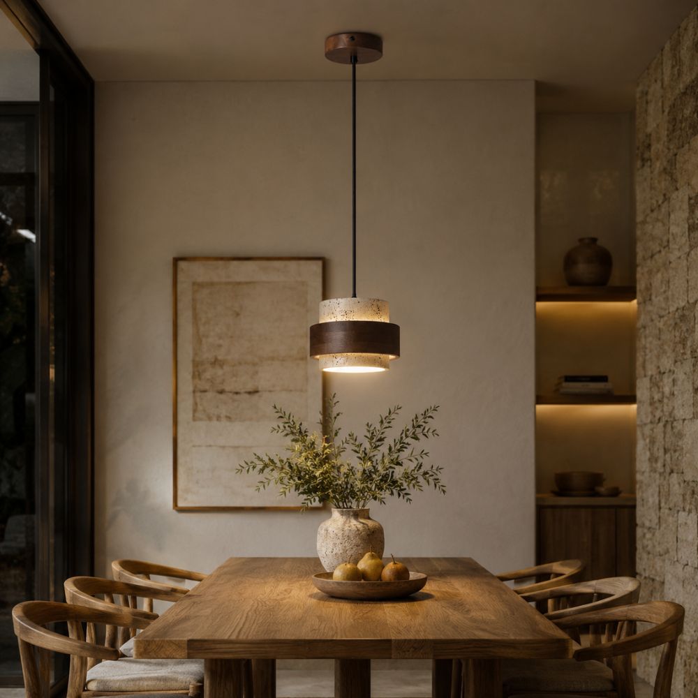 Lampa wisząca z prążkowanego szkła