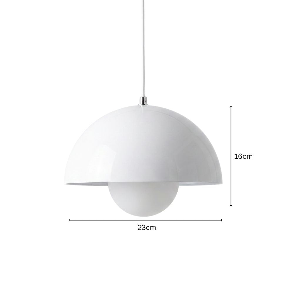 Nowoczesna kolorowa lampa wisząca z kopułą