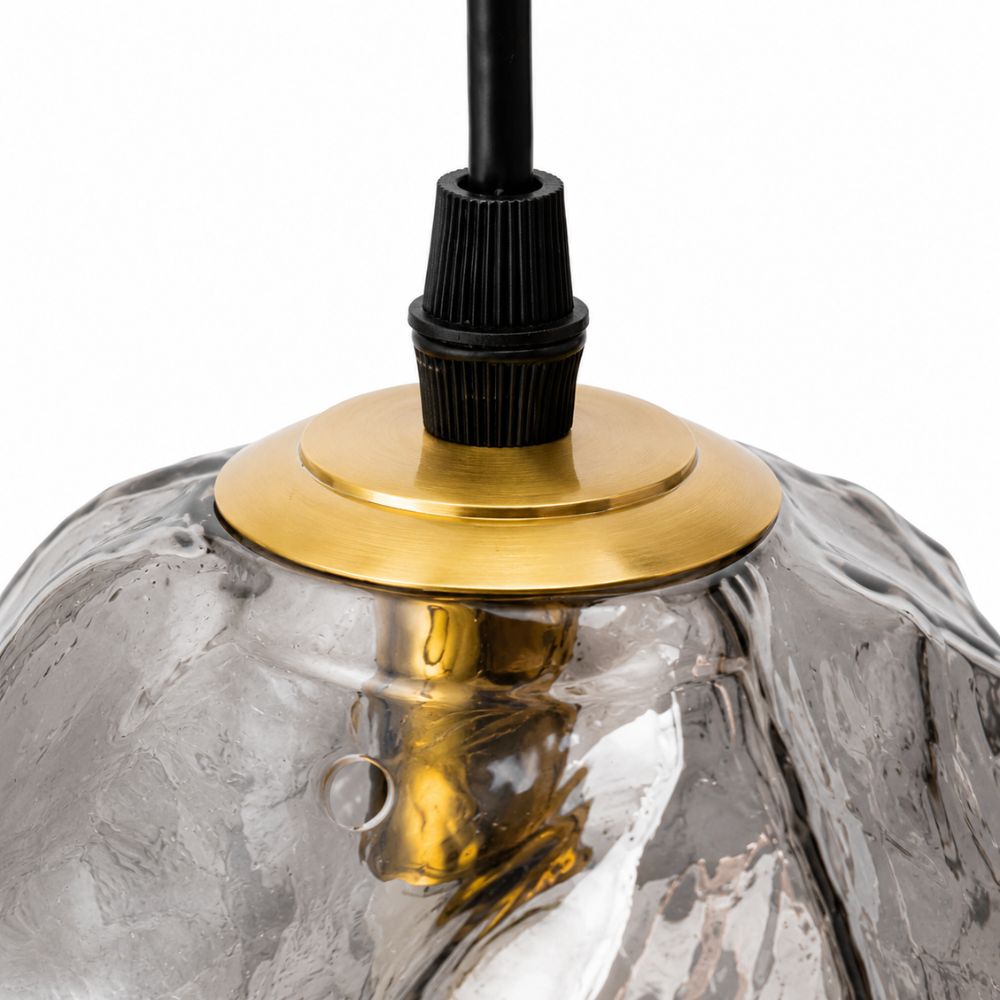 Lampa wisząca LED z teksturą kostki lodu