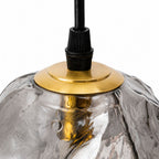 Lampa wisząca LED z teksturą kostki lodu