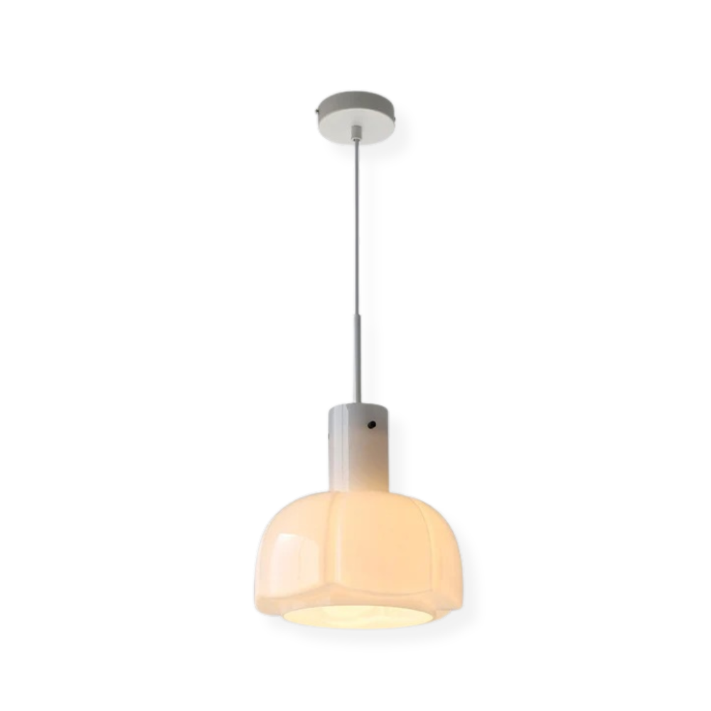 Minimalistyczna szklana lampa wisząca