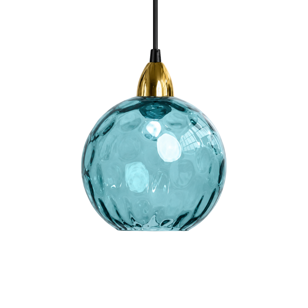 Kolorowa szklana lampa wisząca do nowoczesnych wnętrz