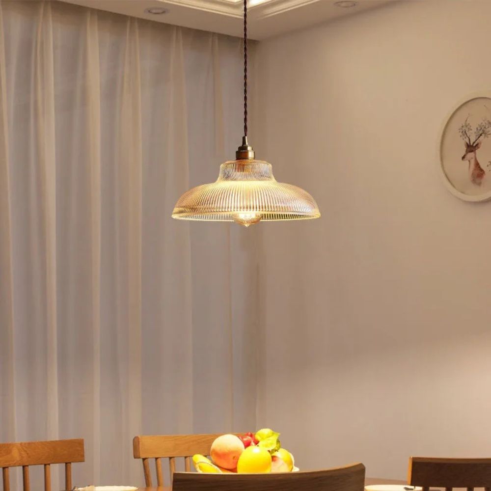 Lampa Wisząca Szklana w Stylu Vintage