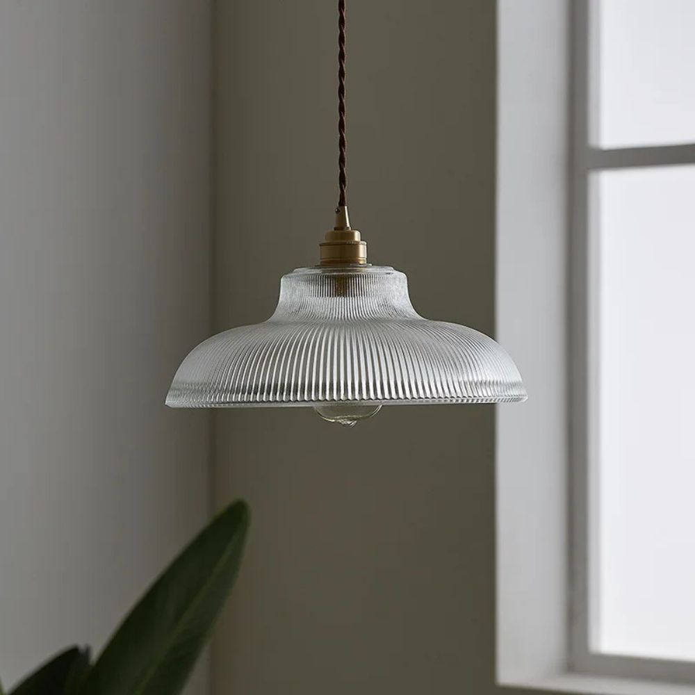 Lampa Wisząca Szklana w Stylu Vintage