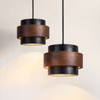Lampa wisząca z prążkowanego szkła