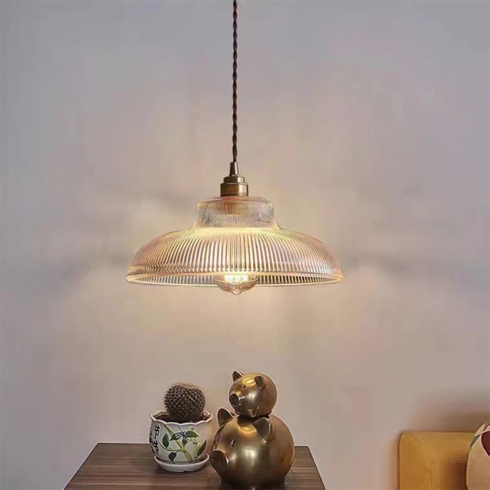 Lampa Wisząca Szklana w Stylu Vintage