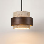 Lampa wisząca z prążkowanego szkła