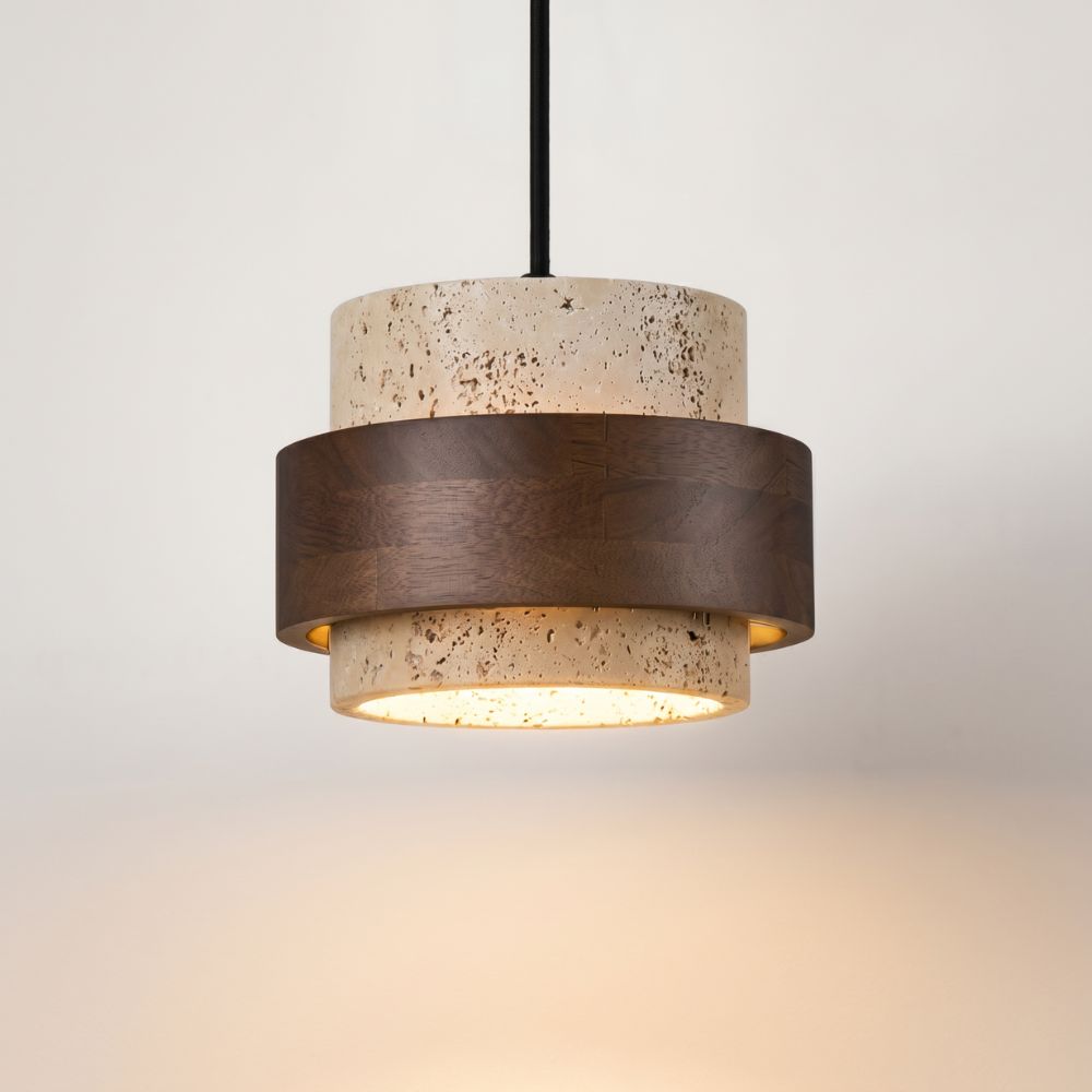 Lampa wisząca z prążkowanego szkła