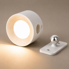Magnetyczna kinkietowa lampa kulista z akumulatorem i uchwytem samoprzylepnym