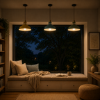 Minimalistyczna lampa wisząca w stylu industrialnym z matowym wykończeniem