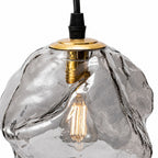 Lampa wisząca LED z teksturą kostki lodu