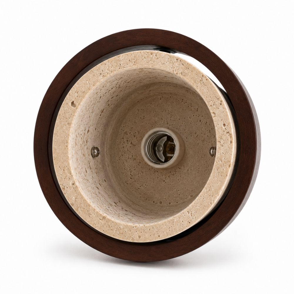 Lampa wisząca z prążkowanego szkła