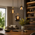Lampa wisząca z dymionego szkła E27