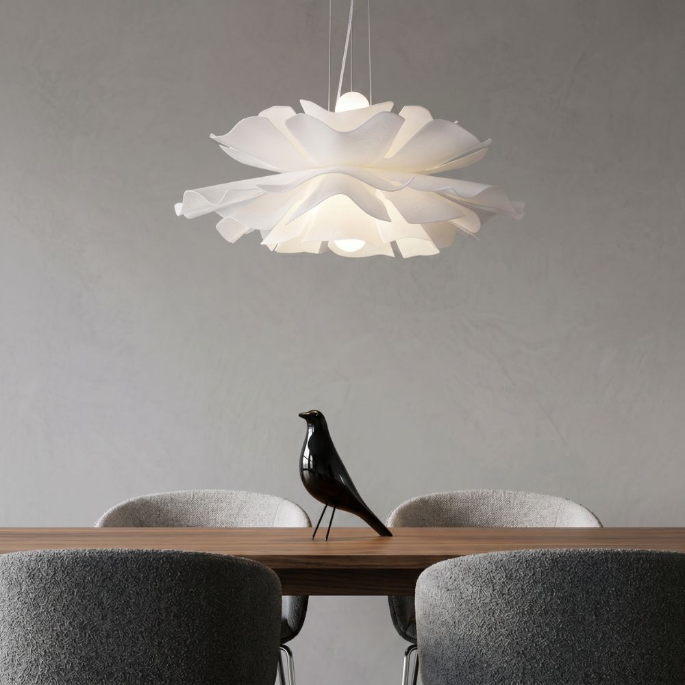 Kwiatowa akrylowa lampa wisząca