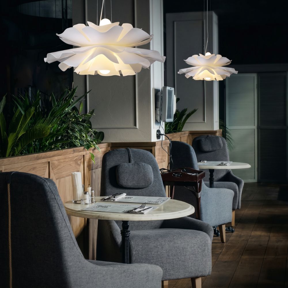 Kwiatowa akrylowa lampa wisząca