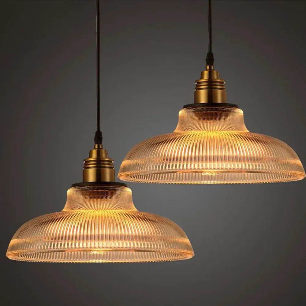 Lampa Wisząca Szklana w Stylu Vintage