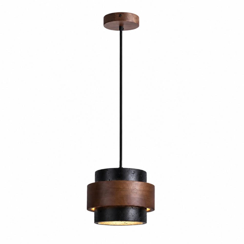 Lampa wisząca z prążkowanego szkła