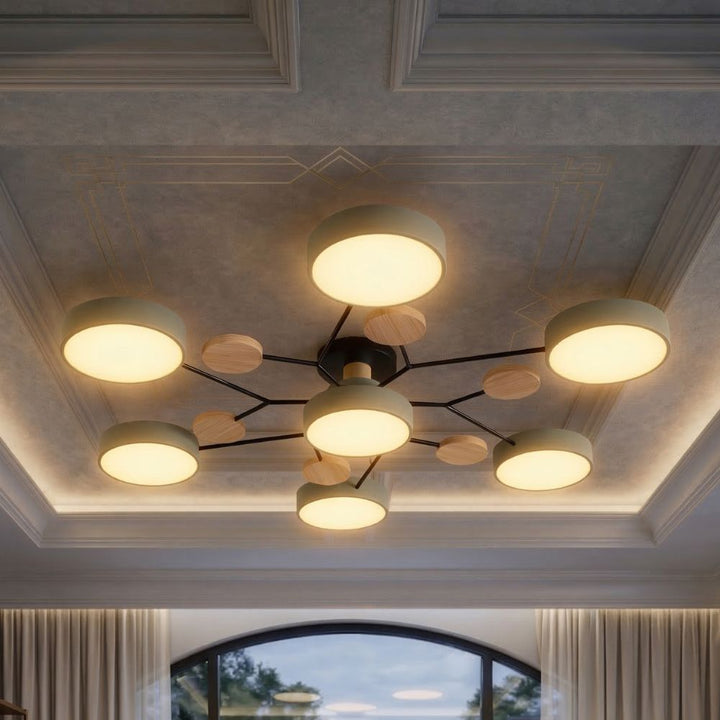 Smukła lampa sufitowa z ręcznie wykończonymi detalami – nowoczesny design