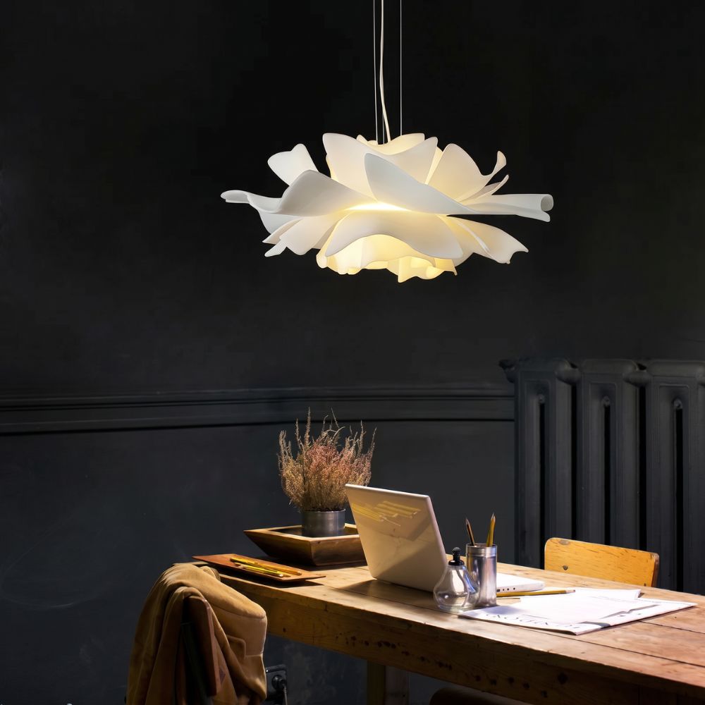 Kwiatowa akrylowa lampa wisząca