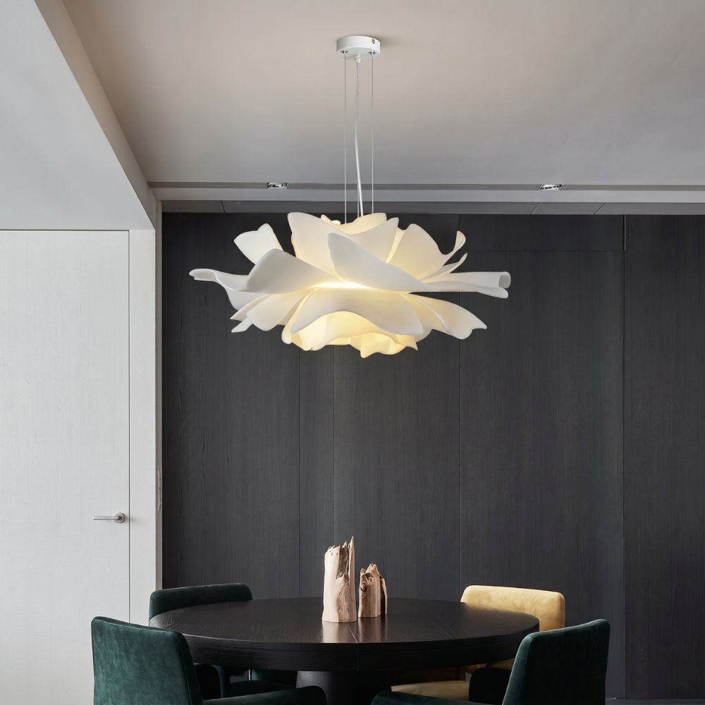Kwiatowa akrylowa lampa wisząca