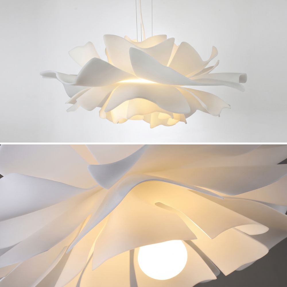 Kwiatowa akrylowa lampa wisząca