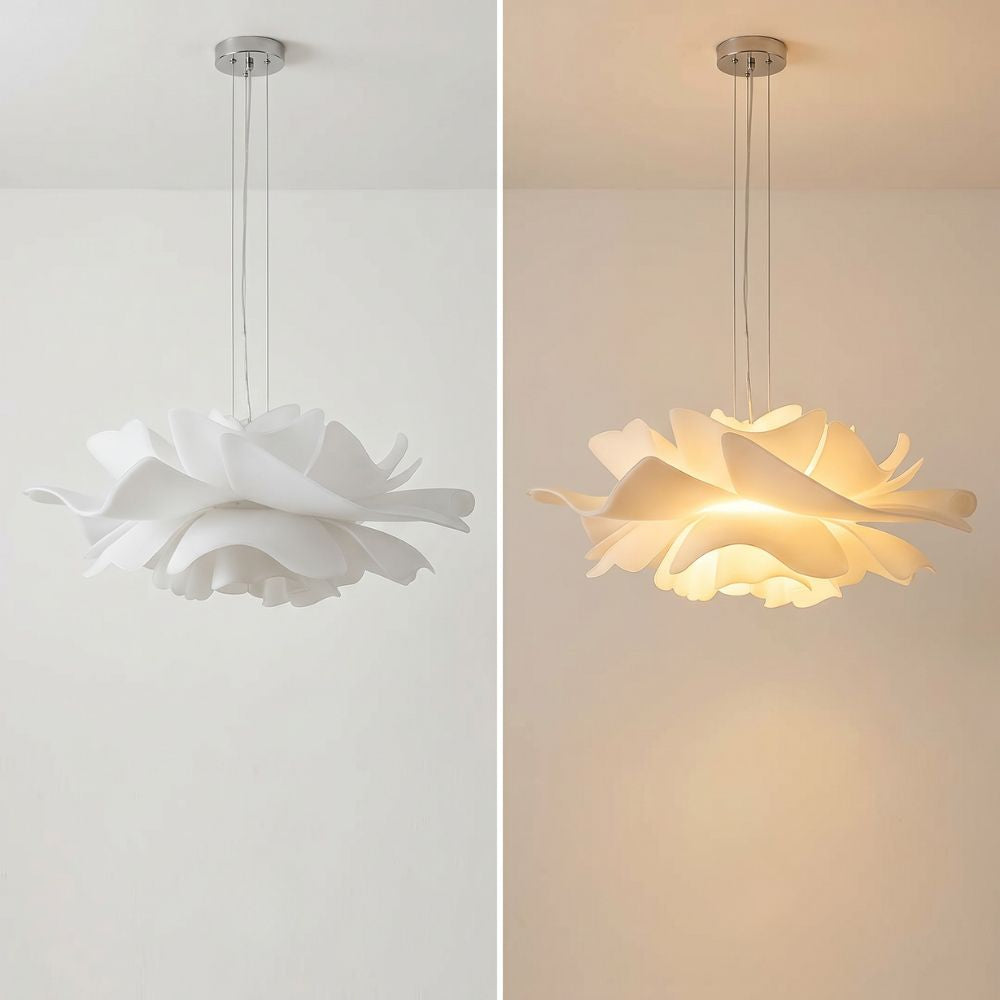 Kwiatowa akrylowa lampa wisząca