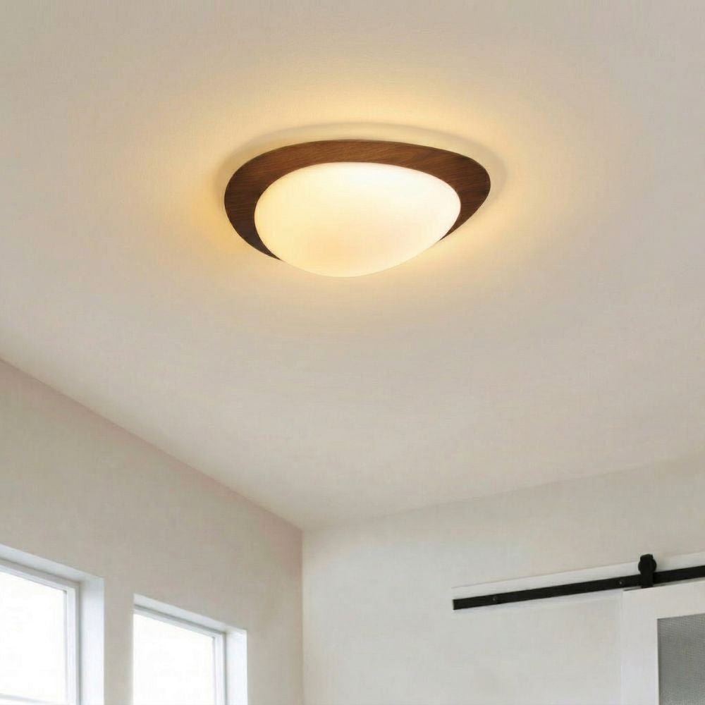 Lampa Sufitowa Drewniana Scandinavian LED