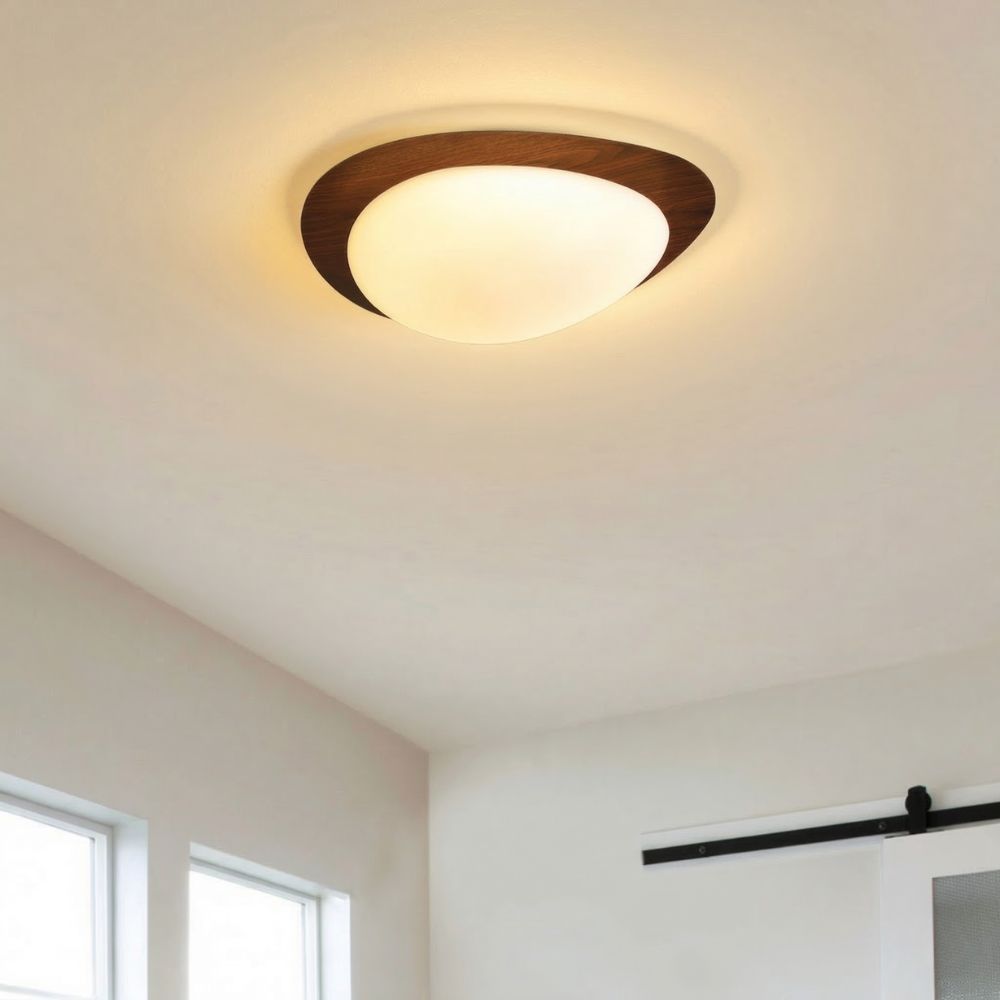 Lampa Sufitowa Drewniana Scandinavian LED