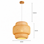 Ręcznie tkana bambusowa lampa wisząca – nowoczesna naturalna lampa sufitowa