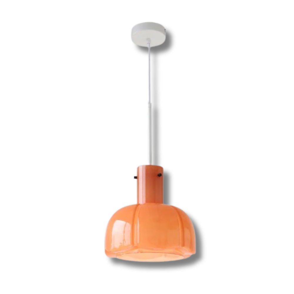 Minimalistyczna szklana lampa wisząca