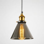 Lampa wisząca z dymionego szkła E27