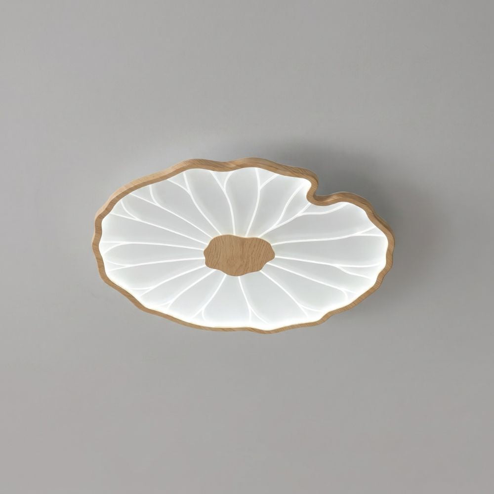Nowoczesna lampa sufitowa LED w kształcie liścia lotosu