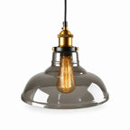 Lampa wisząca z dymionego szkła E27