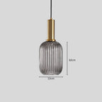 Regulowana lampa wisząca z kamienia i drewna