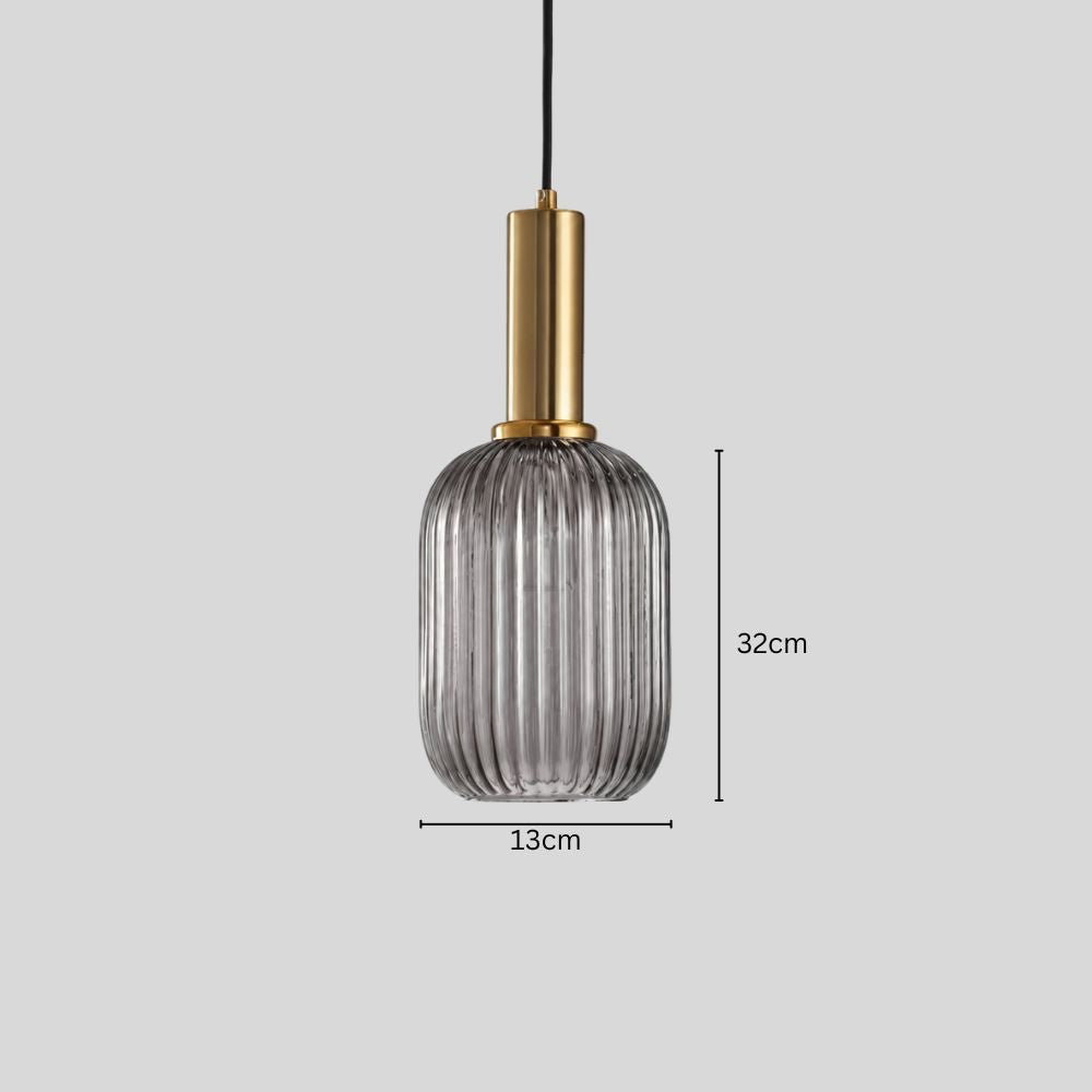 Regulowana lampa wisząca z kamienia i drewna
